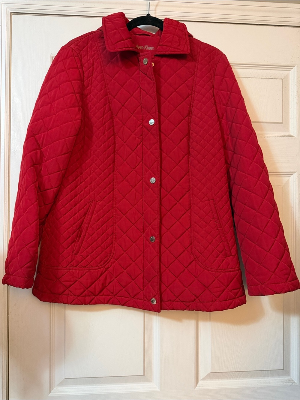 Calvin Klein Quilted Red Puffer Jacket